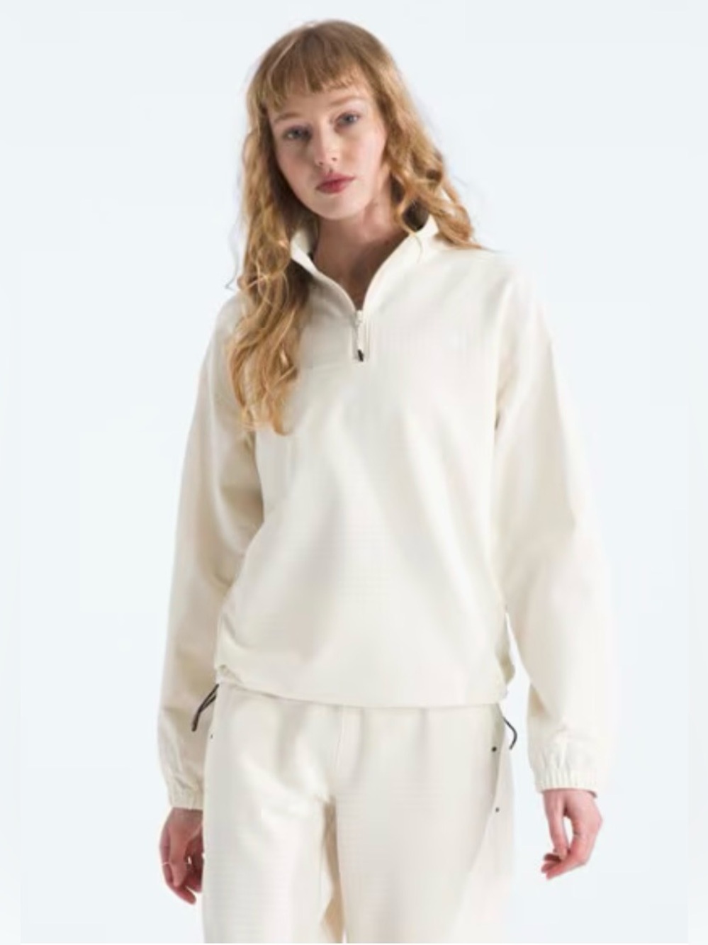 NWT The North Face White Dune Tekware ¼-Zip Jacket - Women's Size XL